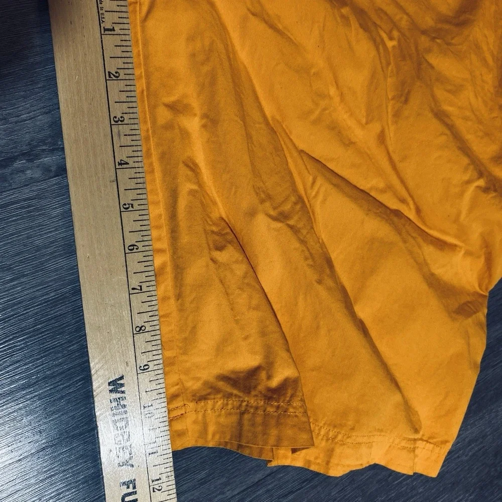 Neiman Marcus Orange Cotton Pull On Shorts Mens Large Lounge Beach Summer Resort